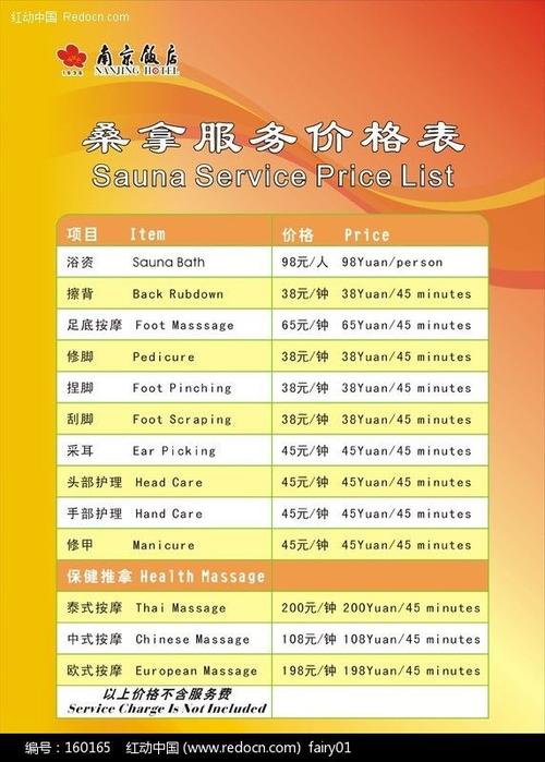 桑拿全套服务，桑拿价格一般多少钱？